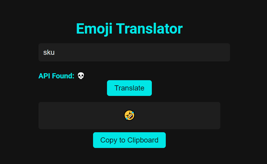 Emoji Translator